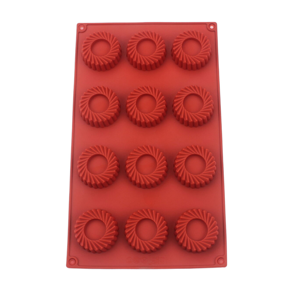 12 Holes Circular Vortex Shape - Donut Mold Silicone ulasan dan harga
