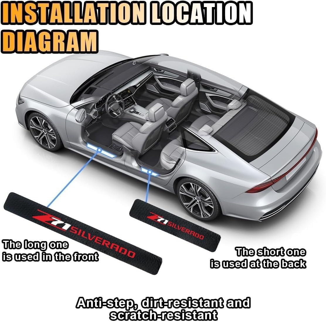 Car Door Sill Plate Guard Stic - Crepe Pan Carbon ulasan dan harga
