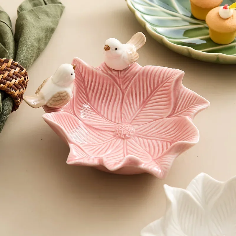 Cute Bird Tray Ceramic Jewelry - Dim Sum Basket ulasan dan harga