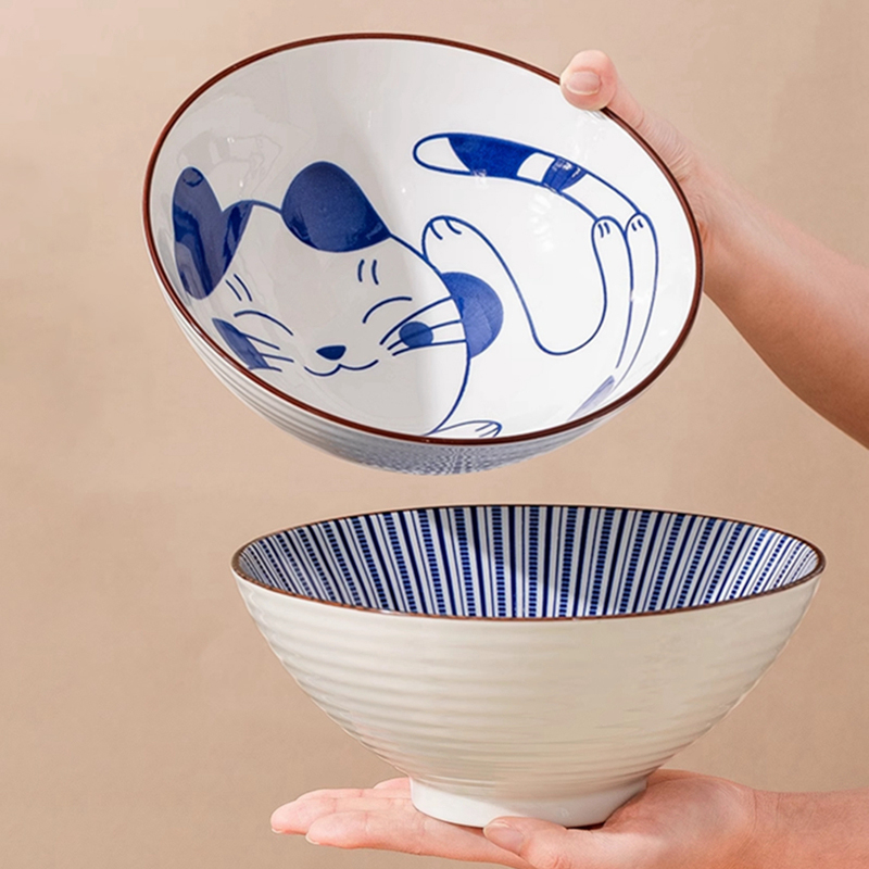 1200ML Ceramic Ramen Bowl Japa - Dim Sum Basket ulasan dan harga