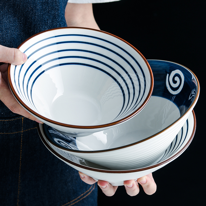 1200ML Ceramic Ramen Bowl Japa - Dim Sum Basket ulasan dan harga