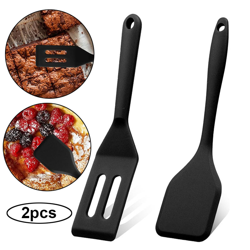 2pcs Mini Silicone Brownie Ser - Okonomiyaki Spatula ulasan dan harga