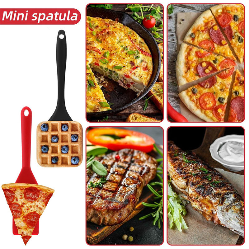 2pcs Mini Silicone Brownie Ser - Okonomiyaki Spatula ulasan dan harga