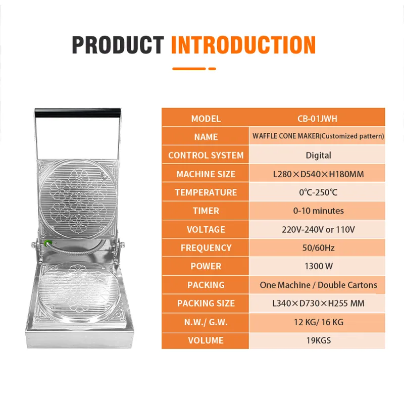 Waffle Cone Maker Professional - Waffle Cone Maker ulasan dan harga