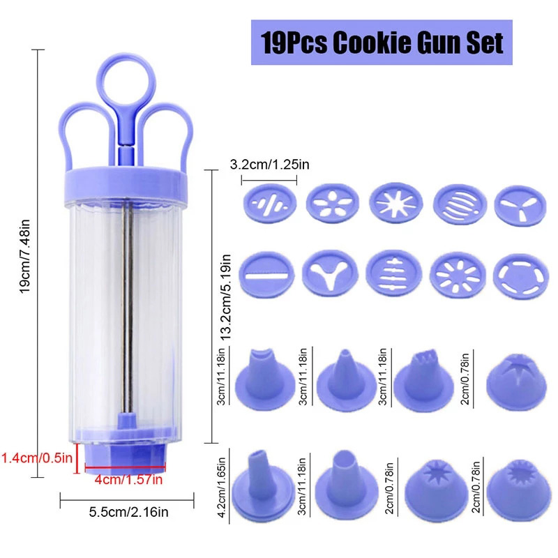 BOZZH DIY Manual Cookie Press  - Churros Maker Gun ulasan dan harga